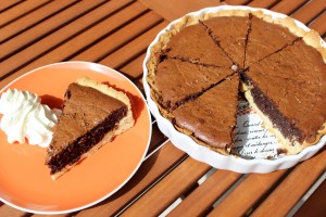 Tarte au chocolat fondante